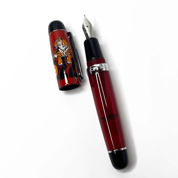 OPUS 88 Mini Pocket Fountain Pen (Tiger) - Broad Fountain Pen